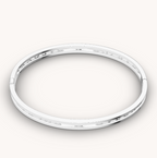 [Clover Jewelry]ZERO 1 SPIRAL LOGO SILVER BRACELET