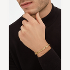 [Clover Jewelry]ZERO 1 SPIRAL AND PAVED DIAMOND GOLD BRACELET