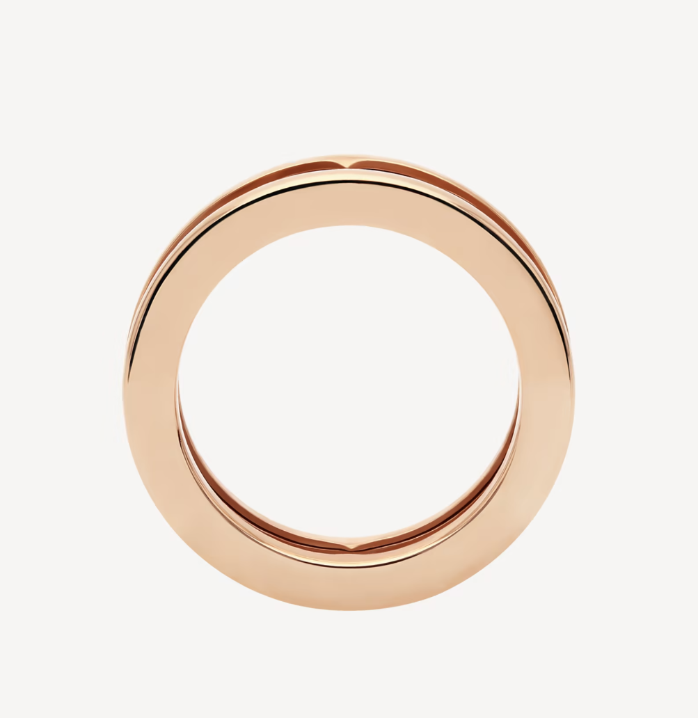 [Clover Jewelry]ZERO 1 ONE-BAND WITH OPENWORK LOGO SPIRAL RING