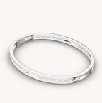 [Clover Jewelry]ZERO 1 SPIRAL LOGO SILVER BRACELET