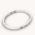 [Clover Jewelry]ZERO 1 SPIRAL LOGO SILVER BRACELET