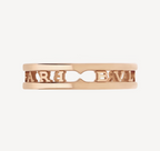 [Clover Jewelry]ZERO 1 ONE-BAND WITH OPENWORK LOGO SPIRAL RING