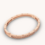 [Clover Jewelry]ZERO 1 SPIRAL AND PAVED DIAMOND PINK GOLD BRACELET