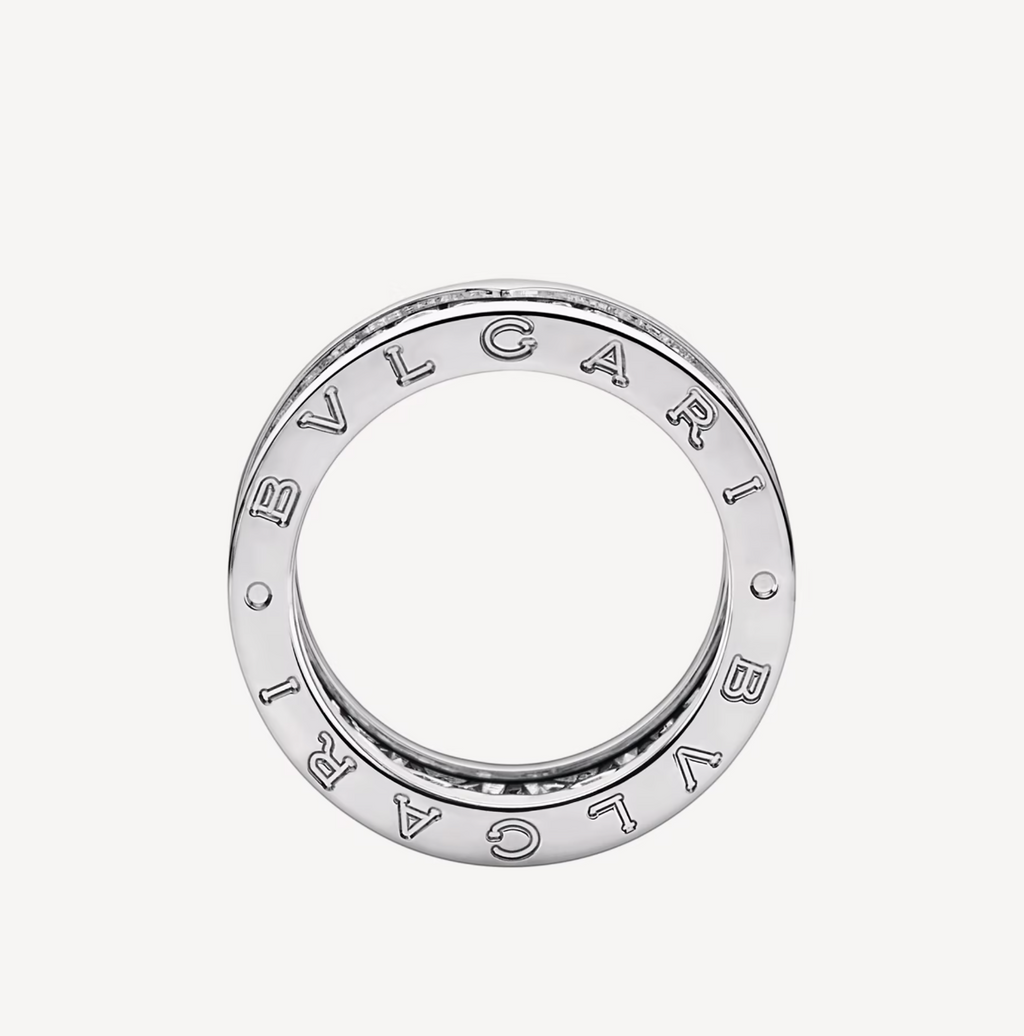 [Clover Jewelry]ZERO 1 MIT GEPFLASTERTEN DIAMANTEN AUF DEM SPIRALRING