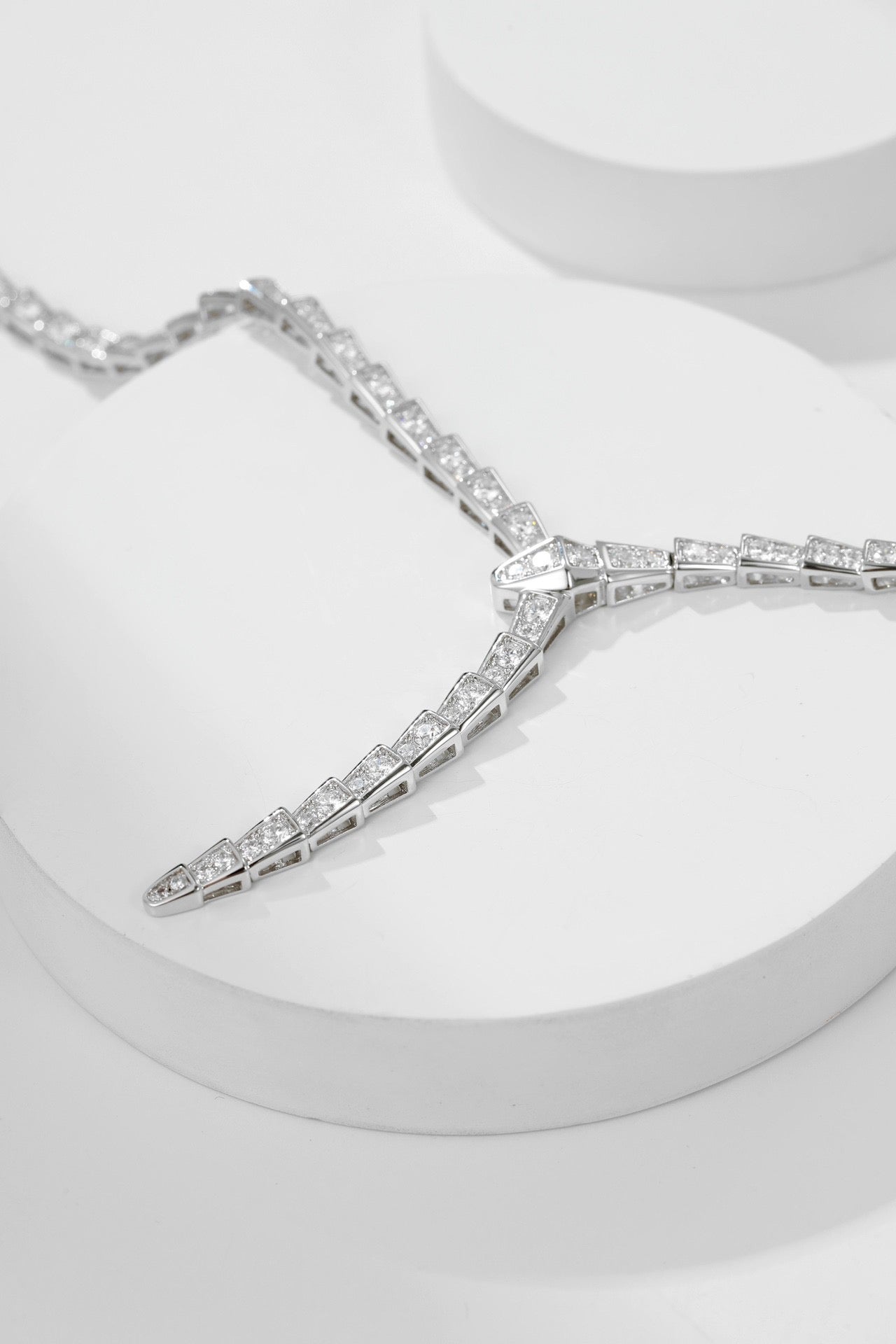 [Clover Jewelry]SERPENTI NECKLACE SILVER DIAMOND