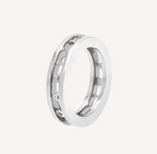 [Clover Jewelry]ZERO 1 ONE-BAND WITH OPENWORK LOGO SPIRAL RING
