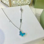 [Clover Jewelry]SCHMETTERLING TÜRKIS SCHMETTERLING ARMBAND SILBER