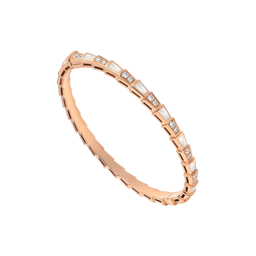 [Clover Jewelry]SERPENTI BRACELET PINK GOLD MOP DIAMOND