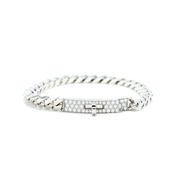 [Clover Jewelry]KELLY CHAIN SILVER DIAMOND BRACELET