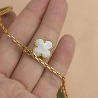 [Clover Jewelry]LUCKY SPRING 5 MOTIF GOLD BRACELET