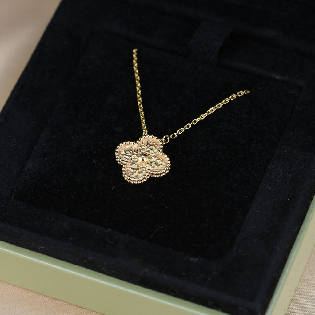[Clover Jewelry]クローバー 15MM ブロンズネックレス