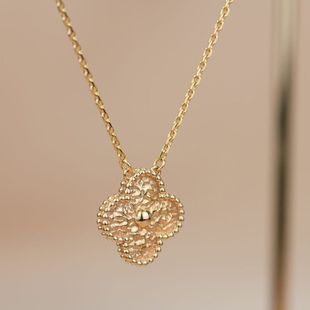 [Clover Jewelry]クローバー 15MM ブロンズネックレス