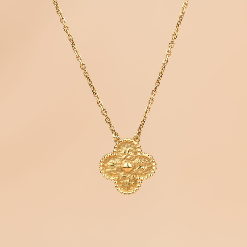 [Clover Jewelry]クローバー 15MM ブロンズネックレス