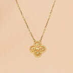 [Clover Jewelry]クローバー 15MM ブロンズネックレス