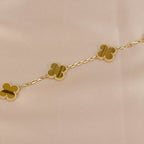 [Clover Jewelry]CLOVER  5 MOTIFS TIGER EYE BRACELET