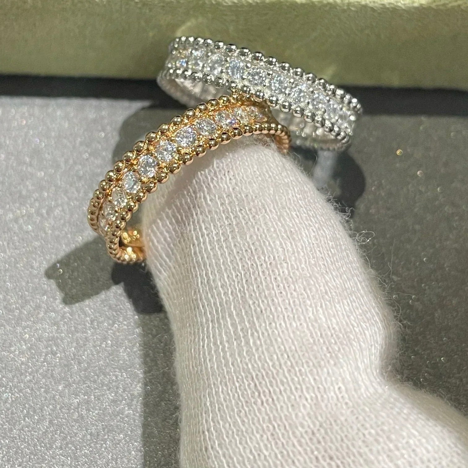[Clover Jewelry]PERLEE DIAMOND SILVER RING