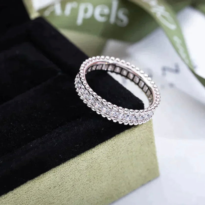 [Clover Jewelry]PERLEE DIAMOND SILVER RING