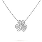 [Clover Jewelry]CLOVER DIAMOND NECKLACE SILVER