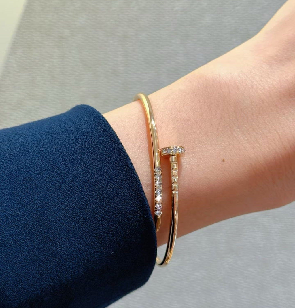 [Clover Jewelry]JUSTE BRACELET 2.5MM DIAMONDS NEW