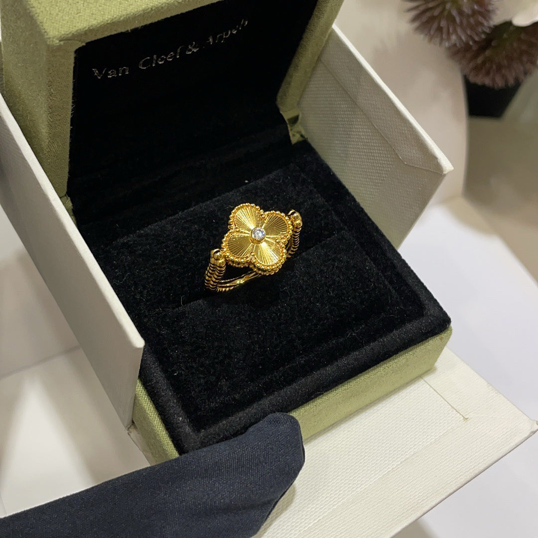 [Clover Jewelry]CLOVER RIVERSIBLE BLUE AGATE RING