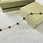 [Clover Jewelry]CLOVER 6 MOTIF  ONYXS BRACELET