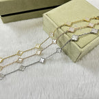 [Clover Schmuck]KLEEBRETT 6 MOTIV WEISSER PERLMUTT-ARMBAND
