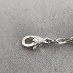 [Clover Jewelry]CLOVER 5 MOTIF ONYXS DIAMOND BRACELET SILVER