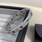 [Clover Jewelry]LOVE BRACELET 6.1MM DIAMOND-PAVED CERAMIC