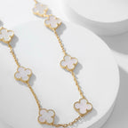 [Clover Jewelry]CLOVERS THE 10-MOTIFS WHITE MOTHER OF PEARL NECKLACE