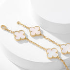 [Clover Jewelry]CLOVERS THE 10-MOTIFS WHITE MOTHER OF PEARL NECKLACE