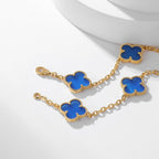 [Clover Jewelry]CLOVERS THE 10-MOTIFS BLUE AGATE NECKLACE