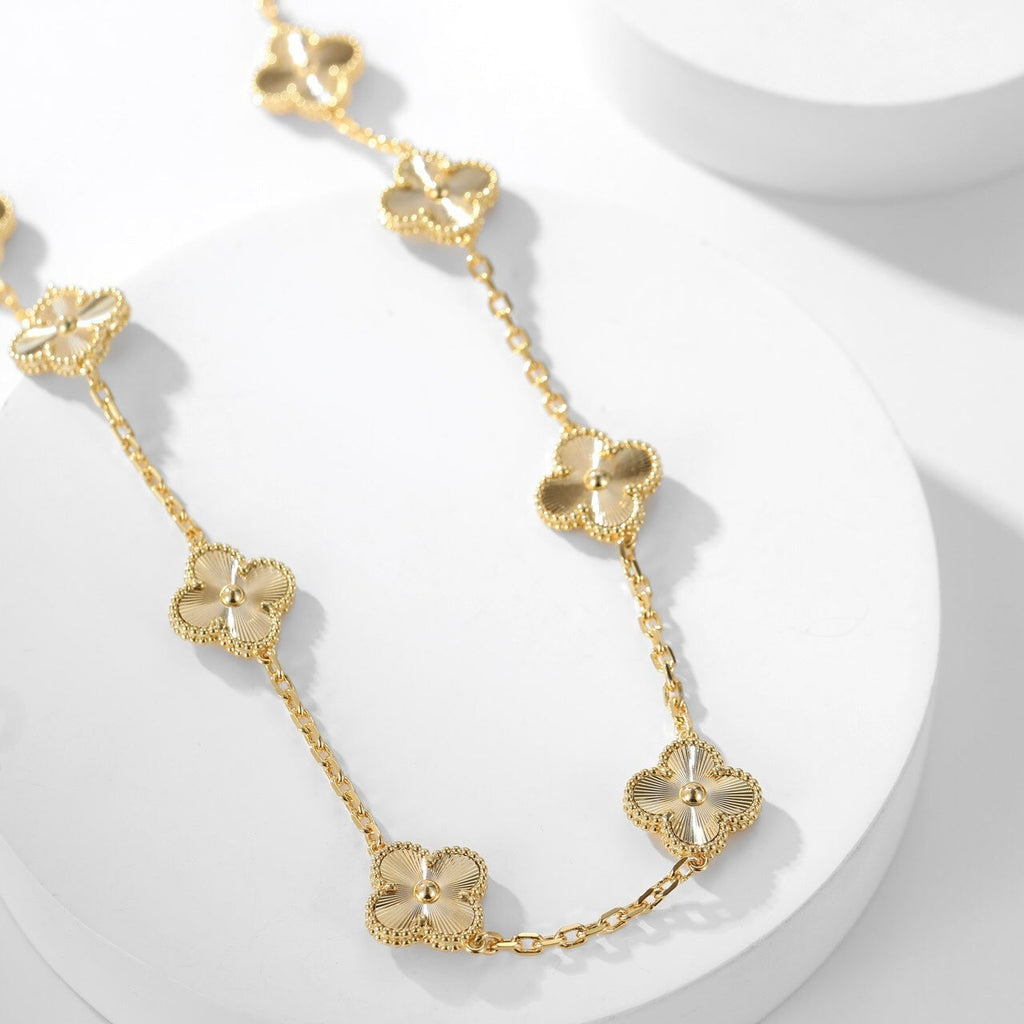 [Clover Jewelry]CLOVERS THE 10-MOTIFS LASER NECKLACE
