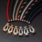 [Clover Jewelry]FORCE LARGE HORSESHOE FULL DIAMOND BRACELET ROSE GOLD