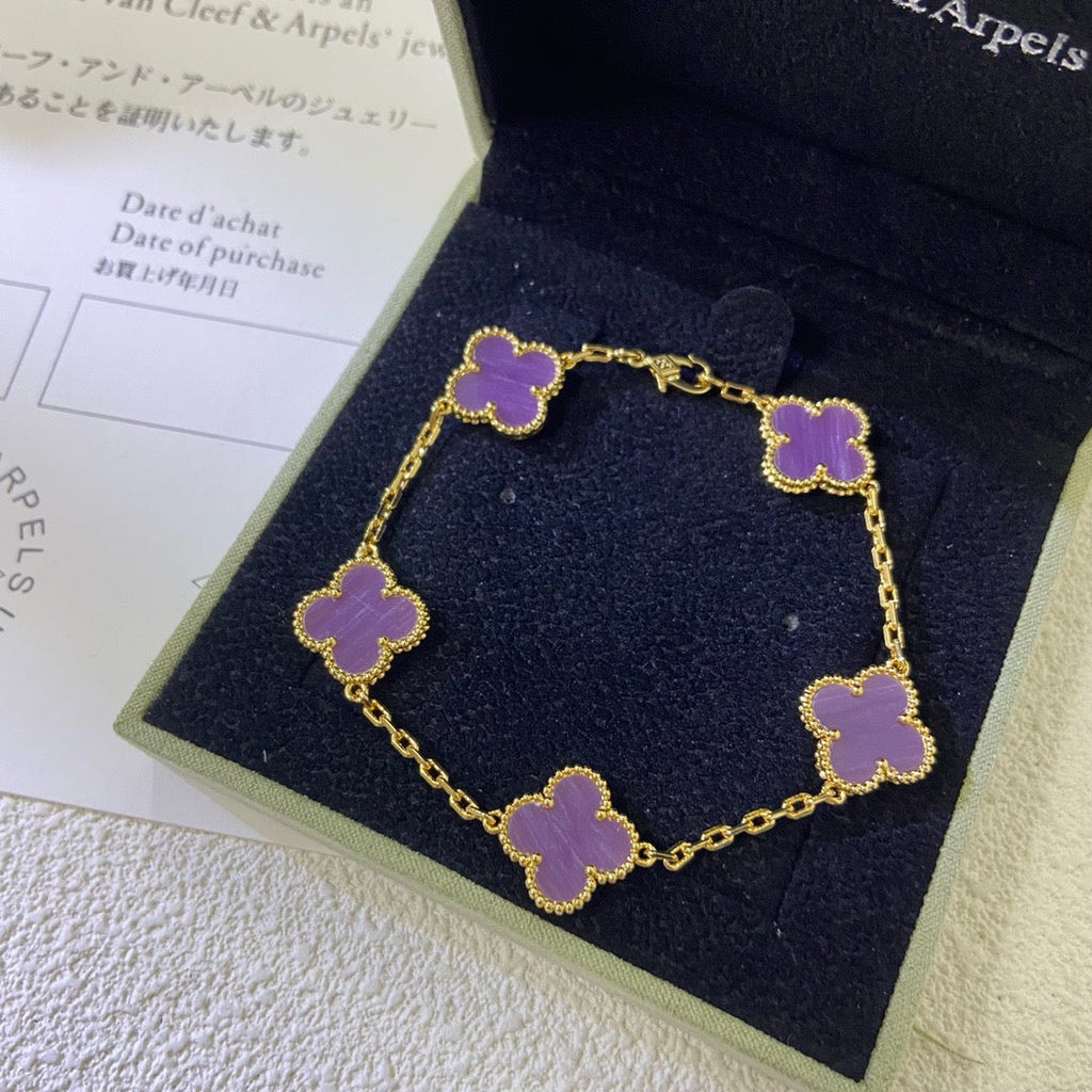[Clover Jewelry]CLOVER 5 MOTIFS VIOLETTE ARMBAND