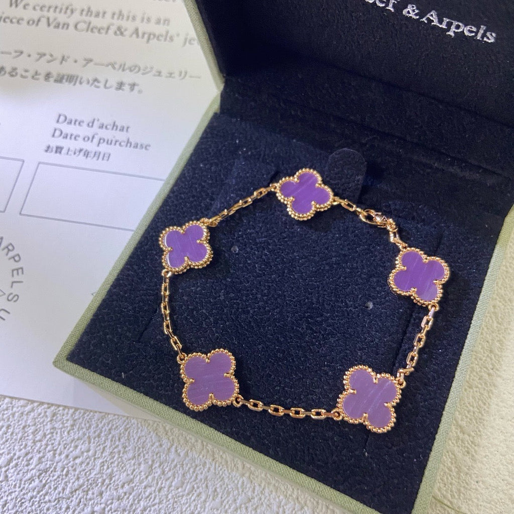 [Clover Jewelry]CLOVER 5 MOTIFS VIOLETTE ARMBAND