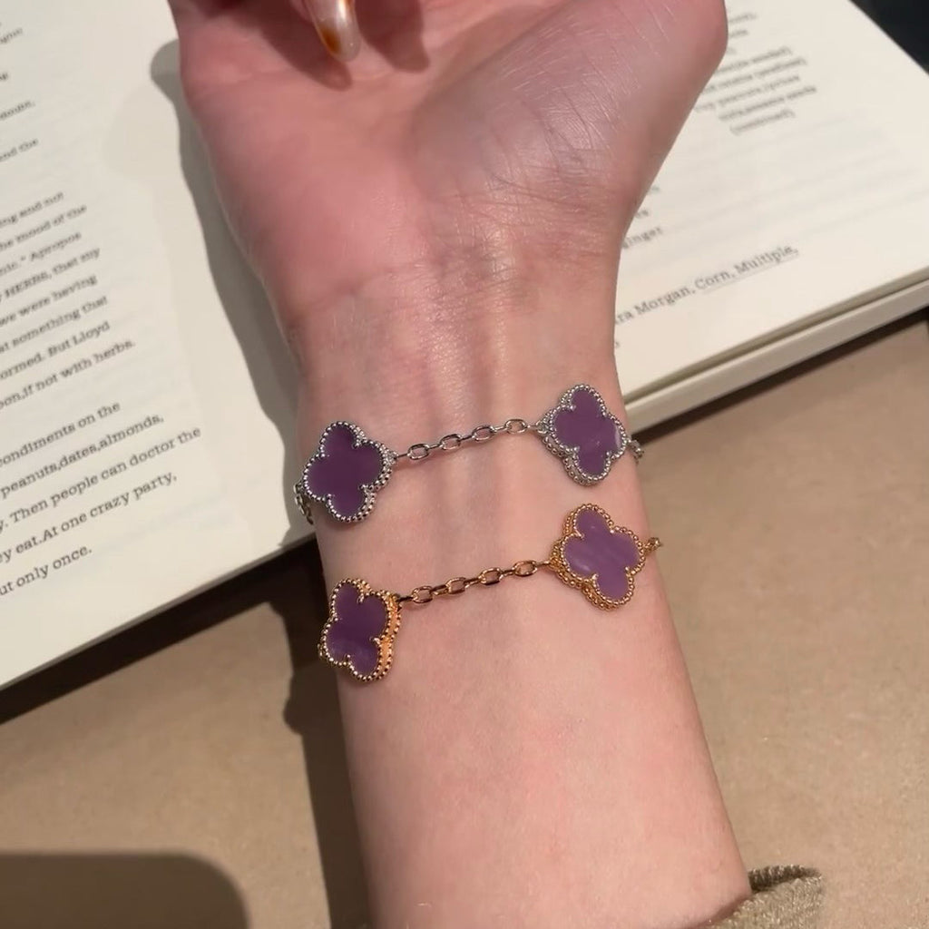 [Clover Jewelry]CLOVER 5 MOTIFS VIOLETTE ARMBAND