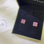 [Clover Schmuck]CLOVER MINI 9.5MM  LILA VIOLETT OHRRINGE