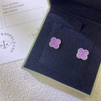 [Clover Schmuck]CLOVER MINI 9.5MM  LILA VIOLETT OHRRINGE