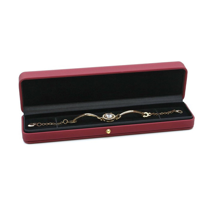 HOCHWERTIGE SCHMUCKGESCHENKBOX AUS PU-LEDER (OHNE LOGO)