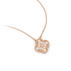 [Clover Jewelry]CLOVER 15MM DIAMOND SINGLE FLOWER NECKLACE