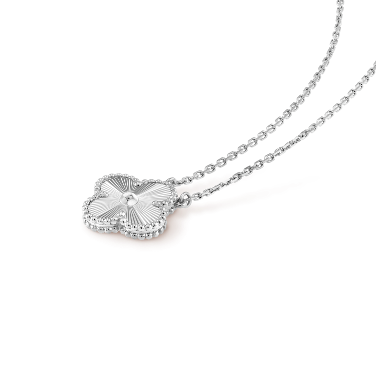 [Clover Jewelry]CLOVER 15MM LASER KETTE SILBER