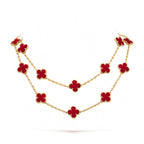 [Clover Jewelry]CLOVER 20 MOTIFS CARNELIAN NECKLACE