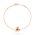 [Clover Jewelry]FRIVOLE GOLD FLOWER PINK MALACHITE BRACELET