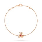 [Clover Jewelry]FRIVOLE GOLD FLOWER PINK MALACHITE BRACELET