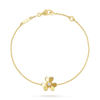 [Clover Jewelry]FRIVOLE GOLD FLOWER PINK MALACHITE BRACELET