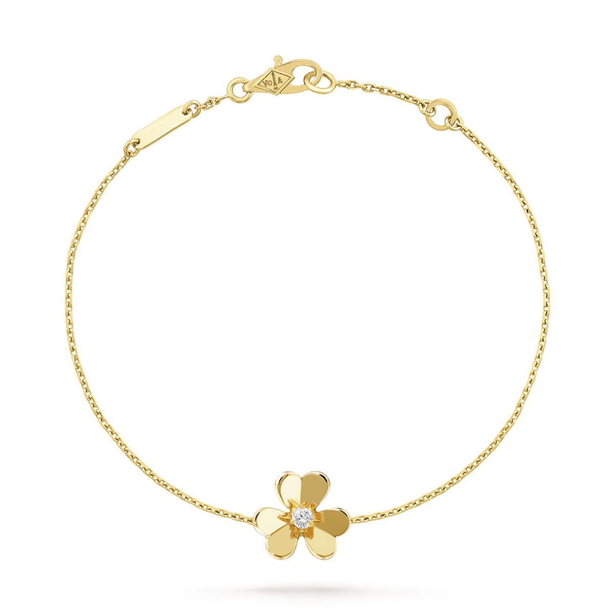 [Clover Jewelry]FRIVOLE GOLD FLOWER PINK MALACHITE BRACELET