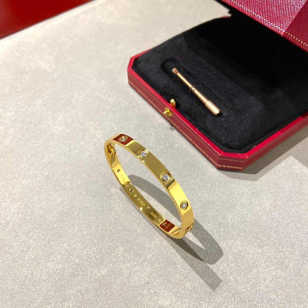 [Clover Jewelry]LOVE BRACELET 6.1MM 10 DIAMONDS