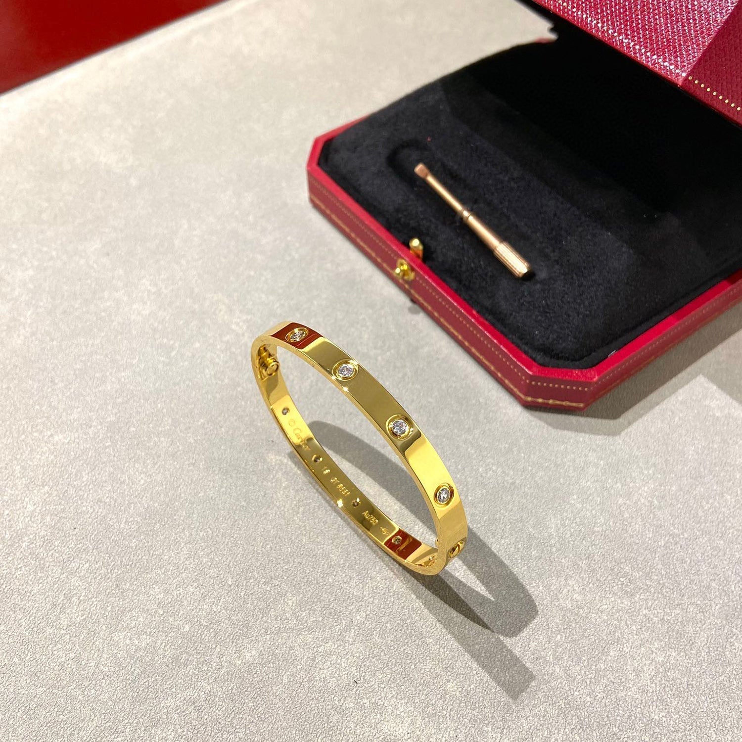 [Clover Jewelry]LOVE BRACELET 6.1MM 10 DIAMONDS