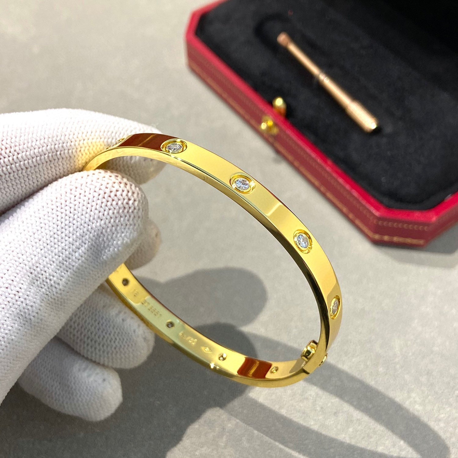 [Clover Jewelry]LOVE BRACELET 6.1MM 10 DIAMONDS
