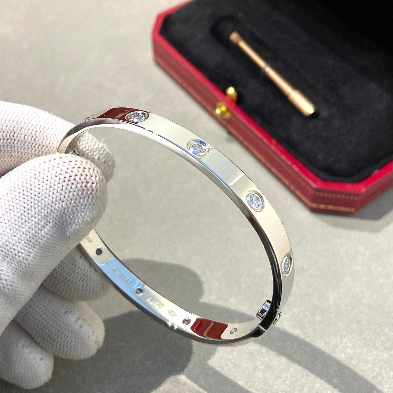 [Clover Jewelry]LOVE BRACELET 6.1MM 10 DIAMONDS